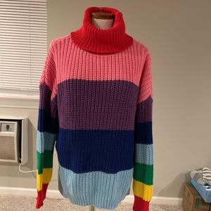 Rainbow Oversized Lazy Oaf Sweater